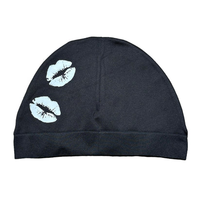 Black skull cap